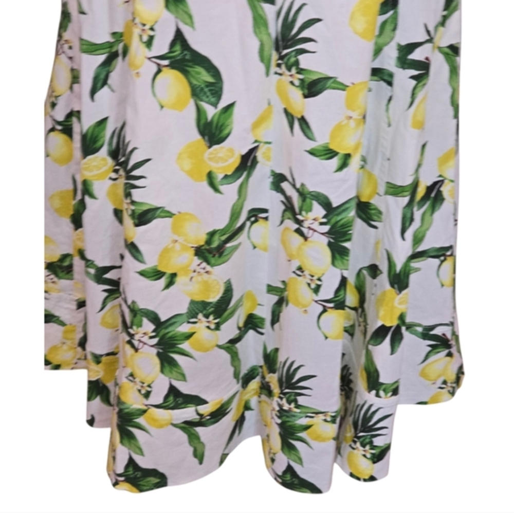 Avec Les Filles Lemon Fit N Flare Skater Rockabilly Midi Dress Size 10 New - Picture 9 of 16